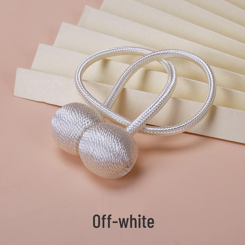 Magnetic Headphone Style Curtain Tiebacks - No-Punch Modern Minimalist Design