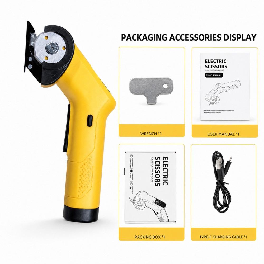 Cordless Electric Cloth Cutter Rechargeable Portable Cutting Tool Industrial Cutting