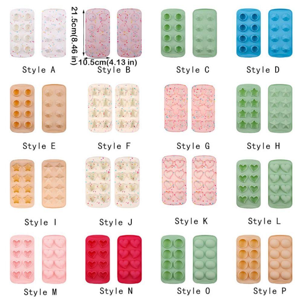 Silicone Ice Cube Maker Star/Heart Shape Ice Ball Tray Kitchen Gadgets Ice Cube Mold  Summer