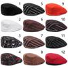 Kitchen Cooking Round Cotton Mesh Patchwork Work Wear Hats Berets Waiter Caps