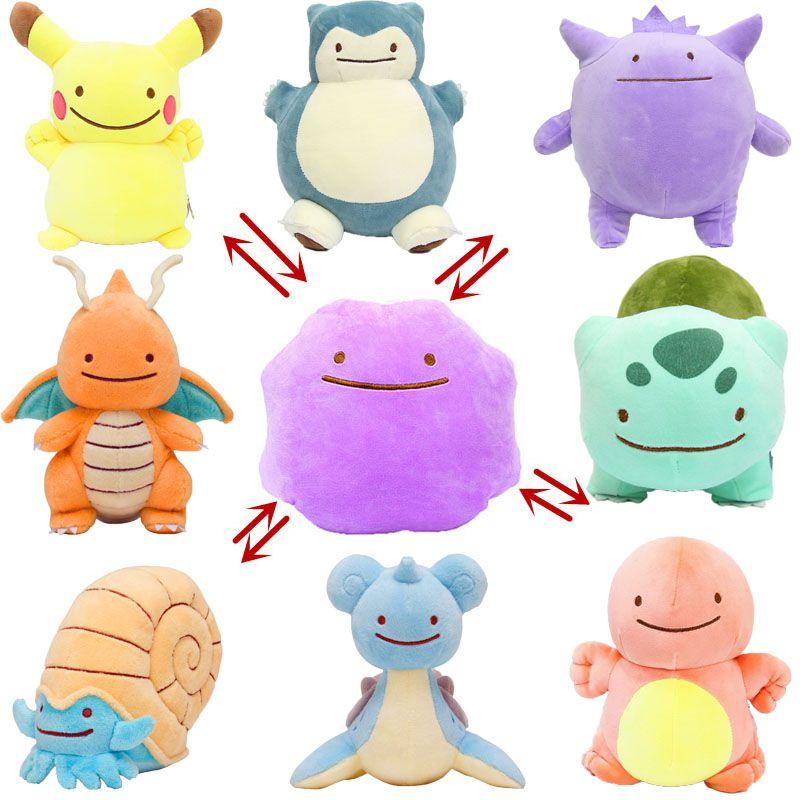 48 Gift Toys Pikachu Bulbasaur Ditto Metamon Cushion Plush Toy Kids