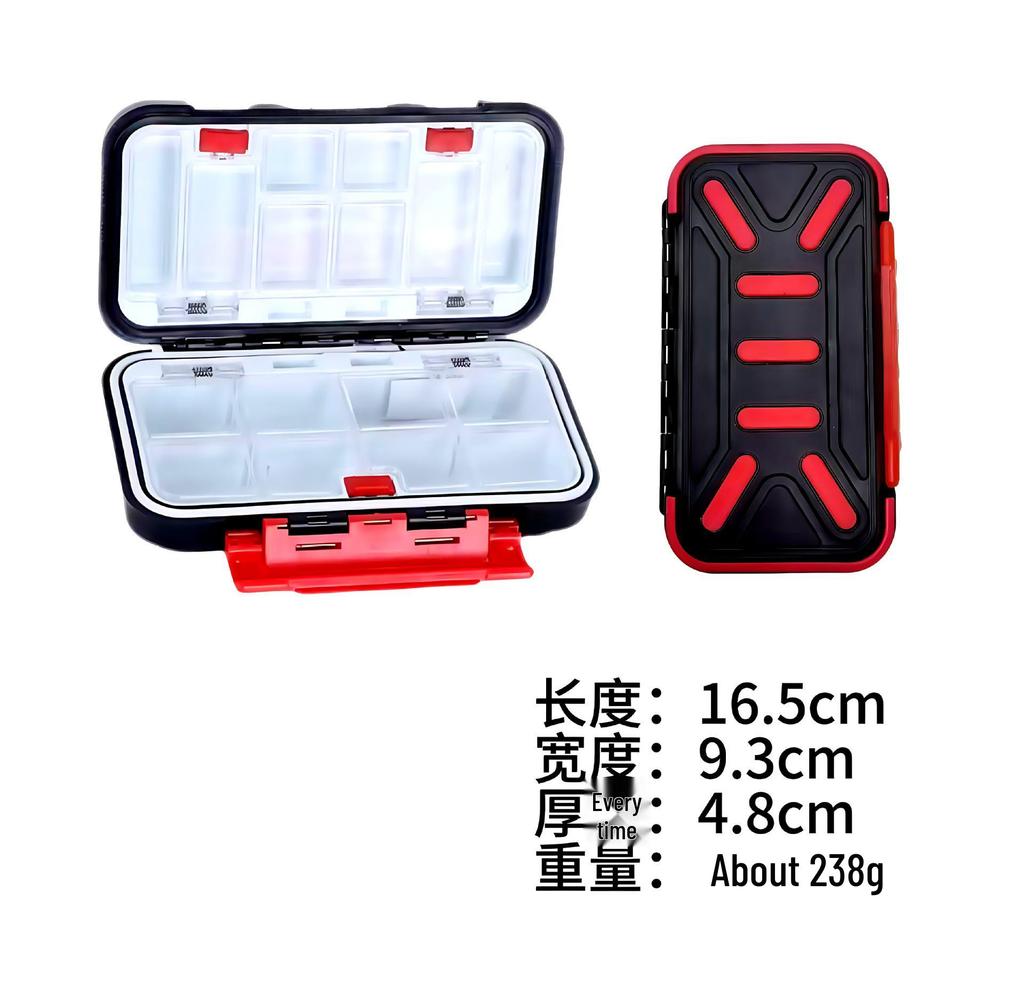 Large Double-Sided Fishing Tackle Box for Hooks and Baits