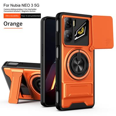 Per ZTE nubia Neo 3 Custodia ZTE nubia Neo 3 5G Cover nubia Neo3 Magsafe Supporto Pieghevole Magnetico Custodia Corazzata Militare Protezione Fotocamera