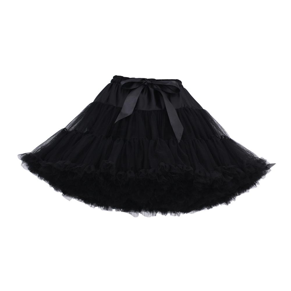Weißer Erwachsenen Mesh Puffrock - Super Puffiger Halbkörper-Kostüm-Petticoat