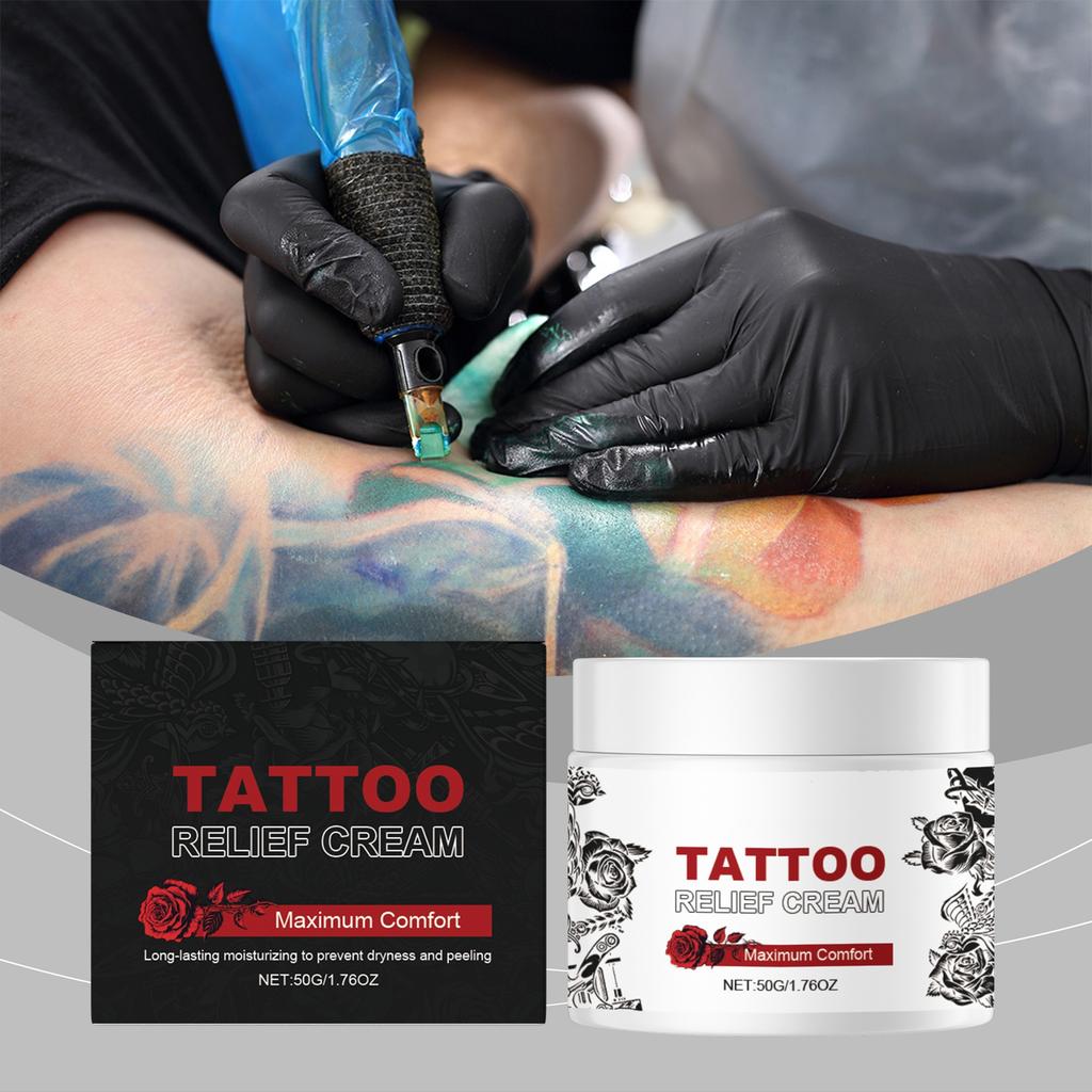 Soothing Care Cream, Anti-inflammatory, Damaged Skin, Anti-fading Care, And Skin Barrier Care For Tattooed Areas.