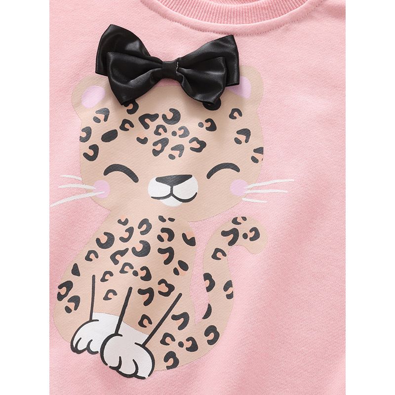 Tops, New Autumn and Winter European and American Style Sweatshirts for Young Children, Stylish Round Neck Casual Long-Sleeve Shirts for Little Girls
