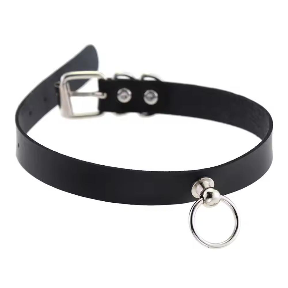 Woman Black Punk Choker Collar Necklace Pu Leather Goth Rivets Choker Necklace Pendientes Party Club Sexy Gothic Femme Jewelry
