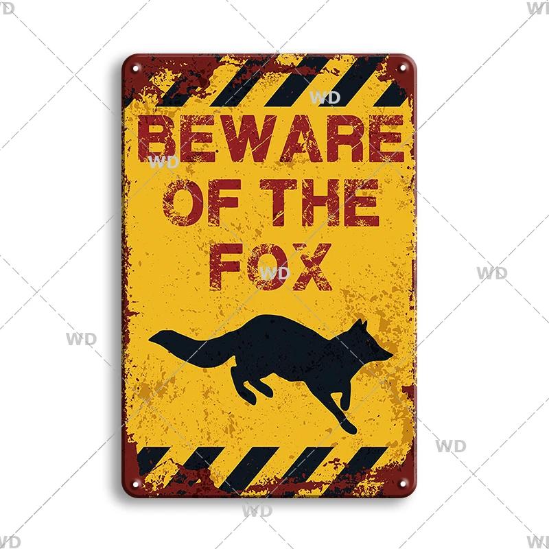Attenzione Pericolo Cartelli Metallici Attenzione agli Animali Poster Gatto Targhetta Murale Vintage Placca Metallica Pub Bar Casa Pittura Decorazione Man Cave
