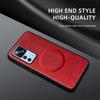 For Xiaomi 12T 12T Pro PU Leather Magnetic Ring Soft Edge Anti-Drop Anti-Fingerprint Phone Case