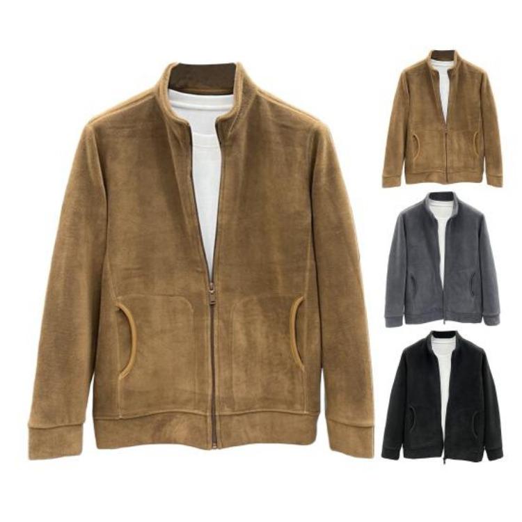 Winter Fleece Warm Coat Men's Fuzzy Sherpa Jacket Long Sleeve Full Zip Open Front Casual Outdoors Sports Daily Wear
