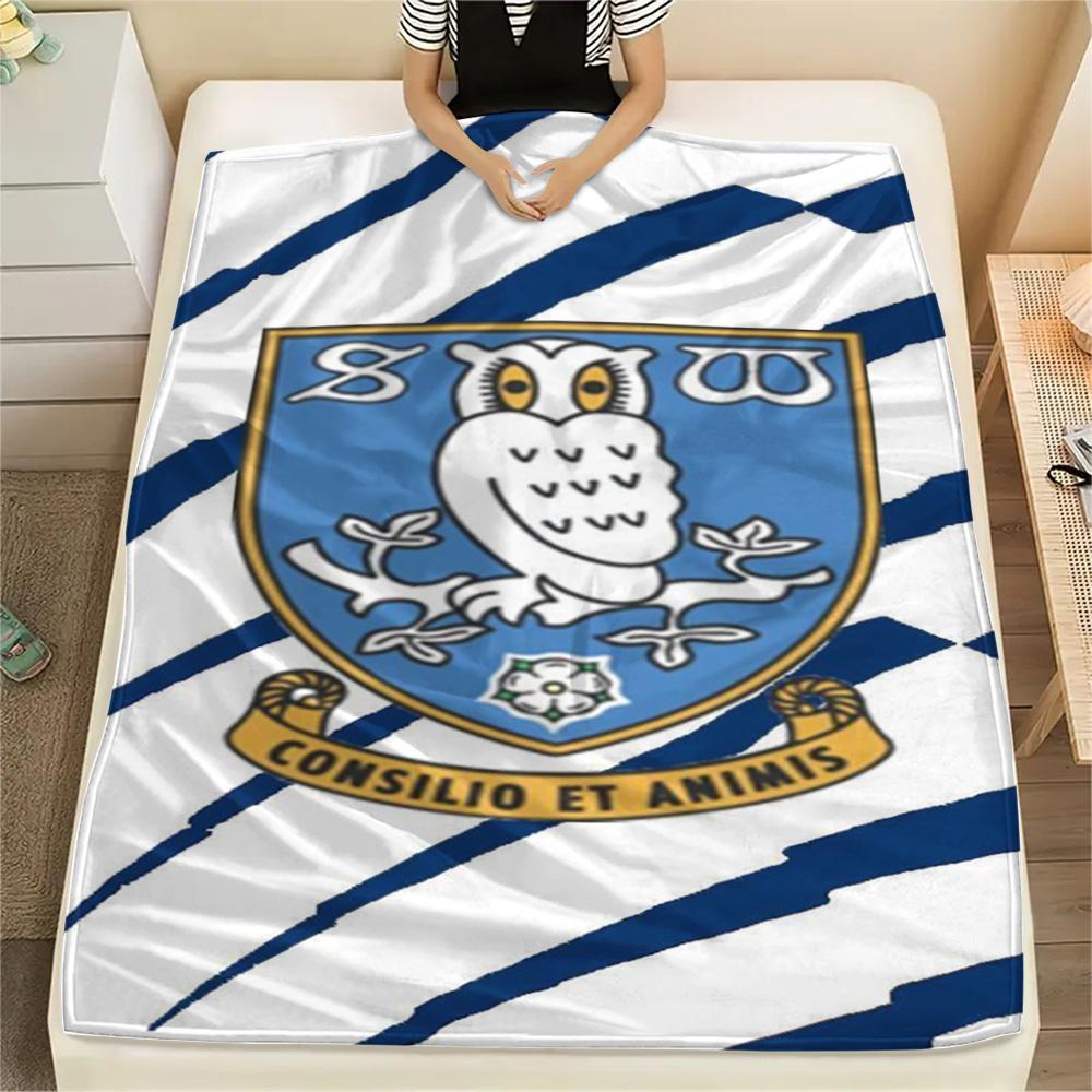 1 Stück Sheffield Wednesday Football Club Gemustertes Flanell-Kuscheldecke Geeignet für alle Jahreszeiten für Heimdekoration Wärme und Komfort Geschenke Feiertagsgeschenk