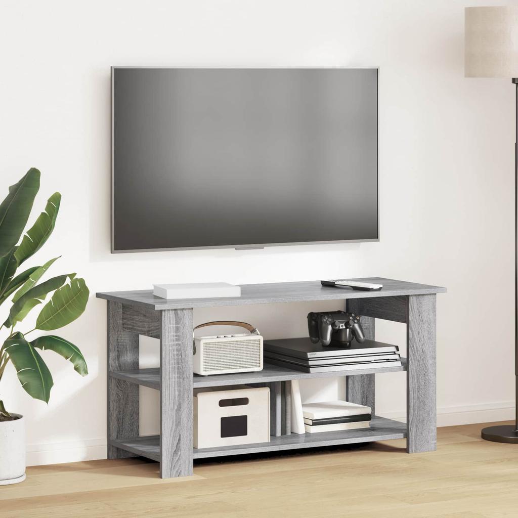 TV Stand Grey Sonoma 100 x 40 x 50 cm