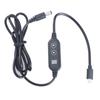 Type C To 5.5x2.5mm Voltage Regulation Cable USB C To DC5525 Power Cord Line Adjustable Voltage 5V-9V-12V-15V-20V 3A