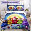 Teletubbies Moonlit Adventure 3‑Piece Bedding Set,Soft Duvet Cover with 34 Pillowcases,Multi‑Scene Home Dorm Use,Ideal Gift for Birthday & Holiday