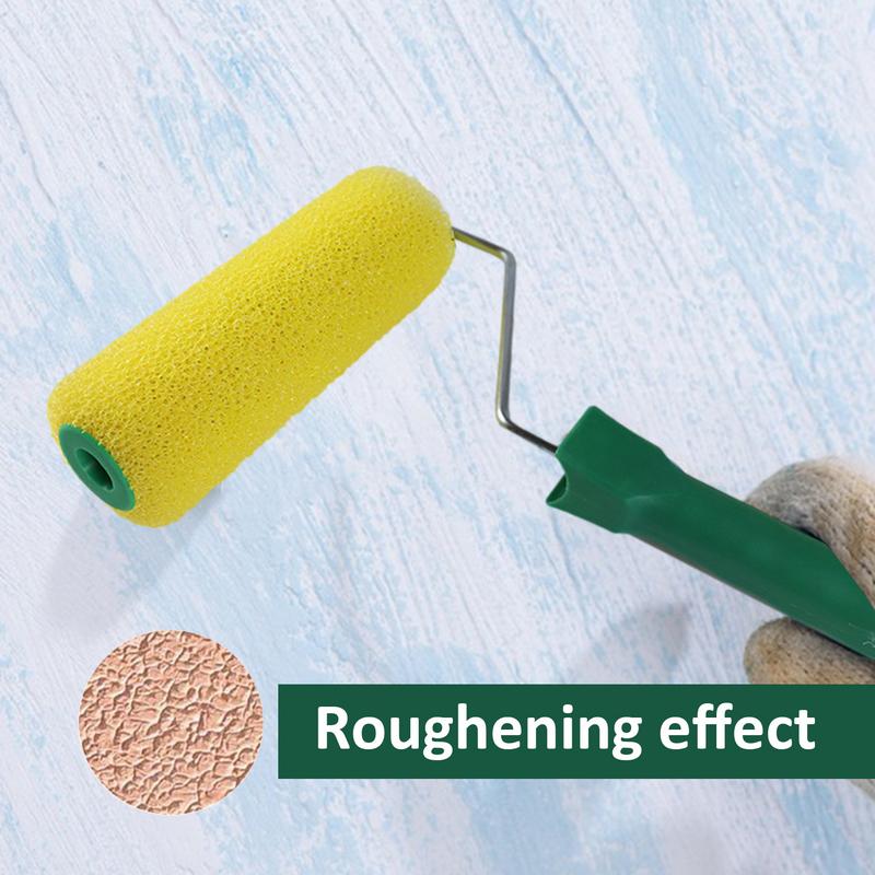 8inch Wall Paint Roller Brush Portable Sponge Painting Roller with Handle Roller Brush Paint Portable for Wall Painting Tool
