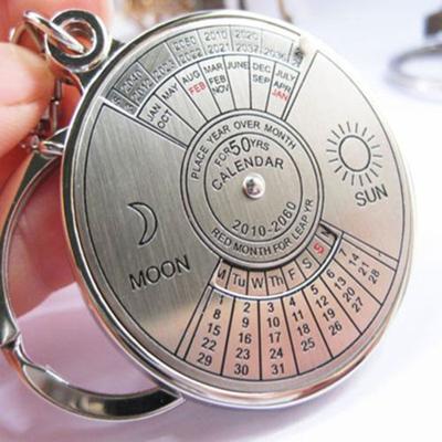 Years Perpetual Calendar Keychain Key Organizer Decor Gift