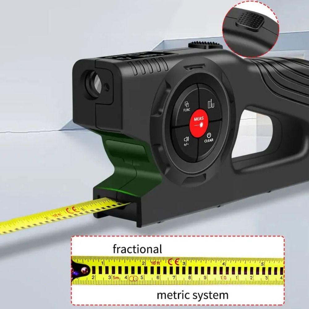 3-in-1 Laser Tape Measure Rechargeable Laser Rangefinder Digital Tape Measure Construction