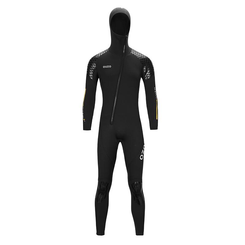 3mm Neopren Neoprenanzug Herren Damen Ganzkörper Langarm Mit Kapuze Tauchen Surfen Schnorcheln Badeanzug Warmwasser-Sportausrüstung