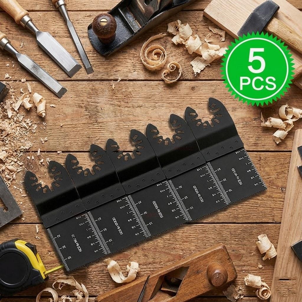 

34mm Carbon Steel Coarse Cutter Saw Blades Bi Metal Straight Wood Mix Oscillating Multitool Power Tool Kit