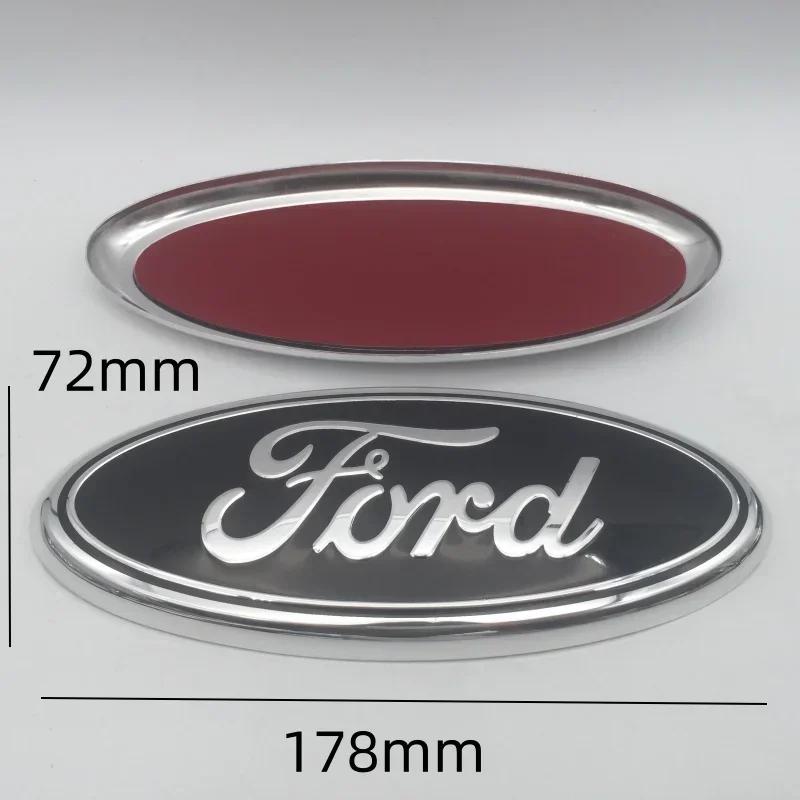 

Car Sticker 2026 Ford New 2025 Hot 1pcs 3D for ford blue black 178mmx72mm Car Front Head Hood Bonnet Emblem Rear Tail Bumper Tru
