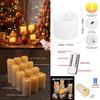 LED Flameless Candles with Remote Control Flickering Waterproof Electric Candle LED Tealights for Halloween Christmas Home Decor