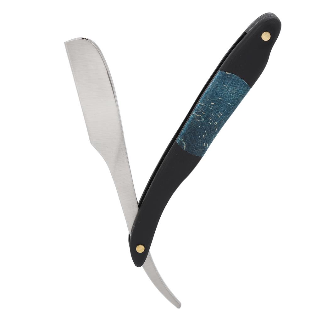 Straight Edge Razor Men Zinc Alloy Portable Barber Folding Manual Haircut Razor for Face Grooming