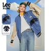 Letter Logo Pattern Single-Breasted Long Sleeve Baseball Jacket Unisex jackets Blue LUT0054303HH00FA03970