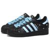 adidas Originals Superstar 2 Leder Low-Top Skateboard Schuhe Unisex Schwarz JI0097(Team2092-)