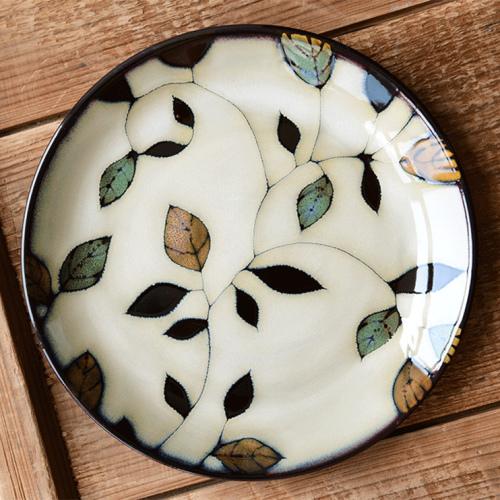 Creative Kiln Changing Glaze Ceramic Tableware Hand-painted Western Food Plate Steak Plate Dessert Dim Sum Plate