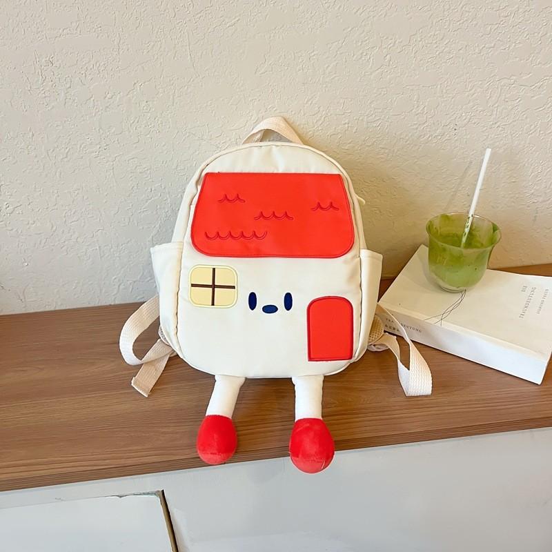 Adorable Cartoon House Design Kids Backpack For Boys And Girls Ideal For School