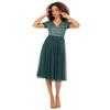 Maya Deluxe Womens/Ladies Short-Sleeved Midi Dress