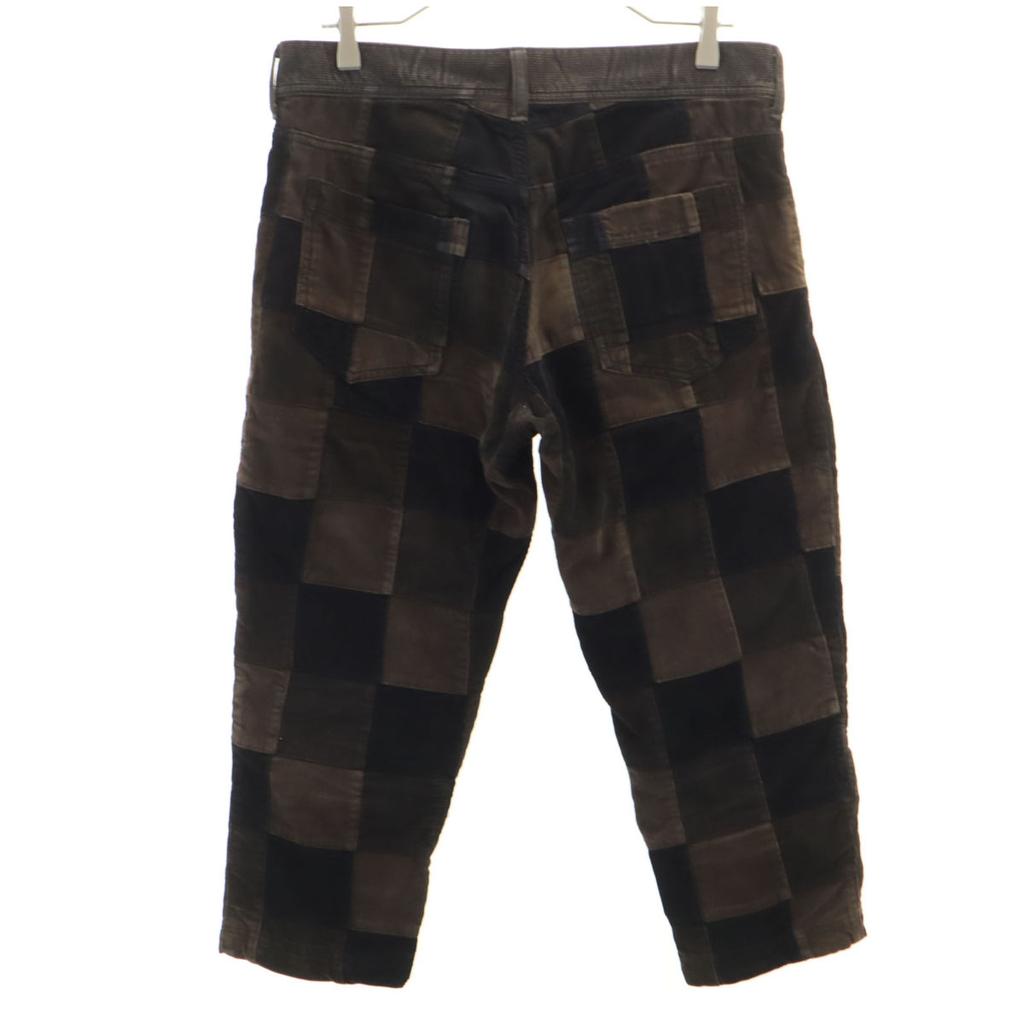 SHAREEF Cropped Patchwork Corduroy pants 1 Brown Men's Used