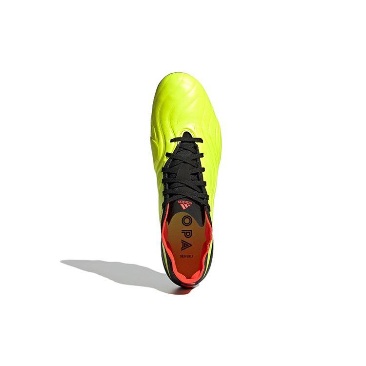 Adidas Copa Sense.1 Round Toe Lace-Up AG HG Artificial Grass Kangaroo Leather Shock Absorbing Lightweight Soccer Shoes Men Soccer Shoes Green HP2931