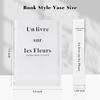 Book Vase Acrylic Book Vase Desktop Vase Bookcase Decoration Aquatic Table Vase Flower Home Decoration Flower Arrangement