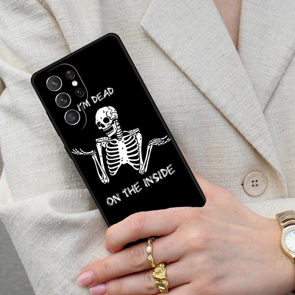 Skeleton Cell Phone Case for Samsung Galaxy S26 Ultra S25 S24 S23 S22 S21 S20 Note10 Cover