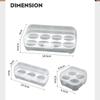 Shockproof Transparent Egg Container with Lid Portable Camping Organizer for Kitchen Storage Picnic Sealed Compartment Adjustable Grids