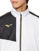 Mizuno Breath Thermo Training Warmer Size S Jacket, Moisture-Wicking, Heat-Generating, Water-Repellent, MC-LINE 32MEA630, White/Gold,