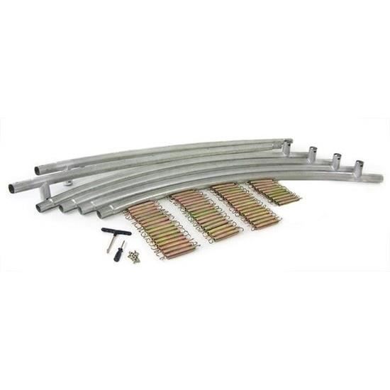 Trampoline extérieur VIKING CHOICE - bleu - 366 cm - pour enfant - avec échelle et filet de sécurité