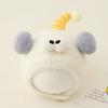 Knitted Baby Hat With Embroidered Bear Ears Warm Winter Beanie Toddlers Unisex Infant Cap