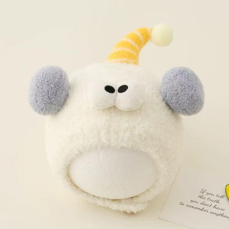 Knitted Baby Hat With Embroidered Bear Ears Warm Winter Beanie Toddlers Unisex Infant Cap