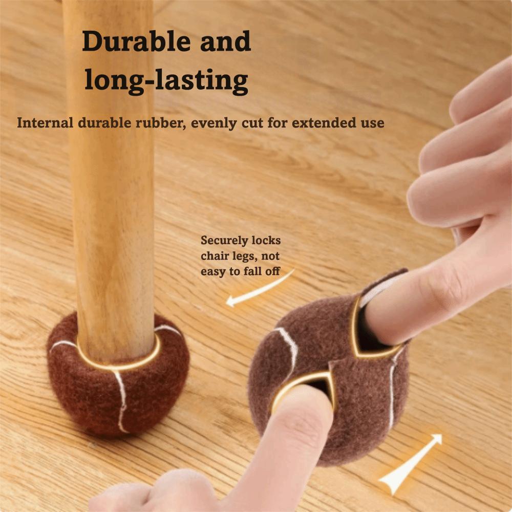 4pcs Easy Installation Table and Chair Covers Mute Silent Table and Chair Footrest Desks Protection