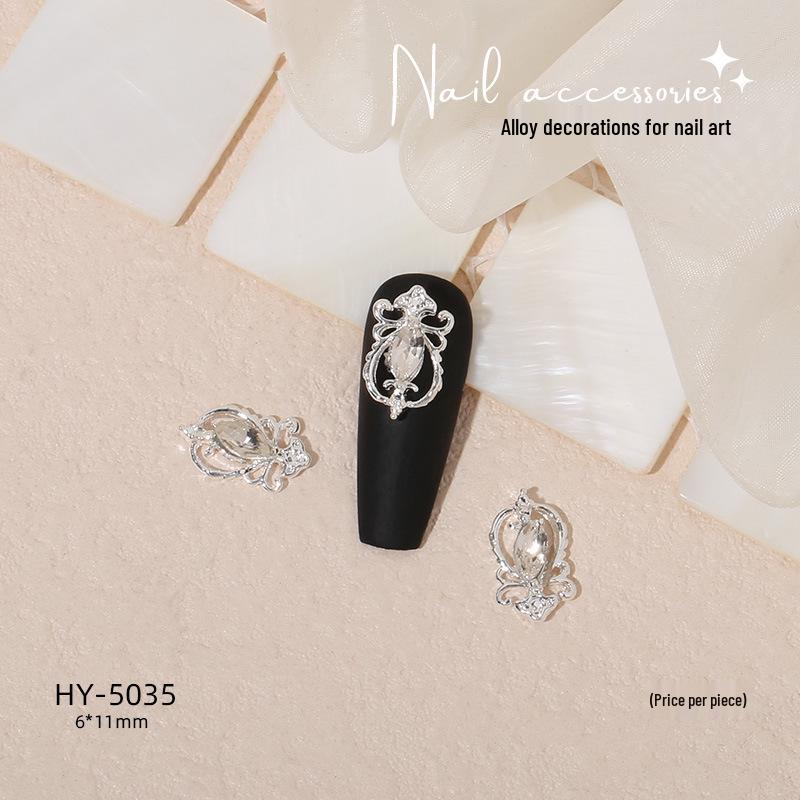 Nail Art Decorations: Bow, Heart, Moon, Flower, Butterfly, Rhinestones