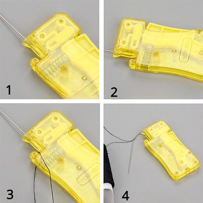 1/2/3 Stück Automatischer Nadel-Einfädler DIY Handnähen Einfädler Handmaschine Stich Einfügung Nähen Automatisches Faden-Einführgerät Haushalt