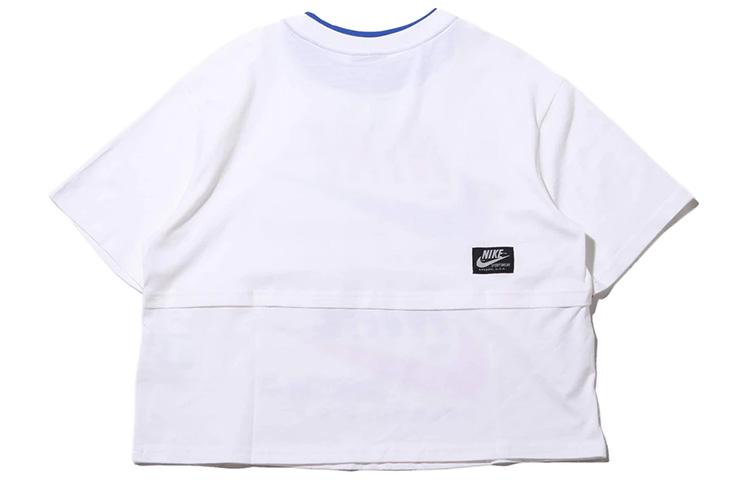 Nike Drop Shoulder Sleeve T Shirt Women's White US Version CJ2040-100