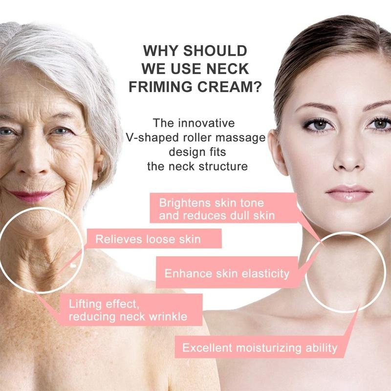 Neck Firming Cream, Anti Aging Moisturizer for Neck , Double Chin Reducer, Skin Tightening Cream - See Results In 3 Days