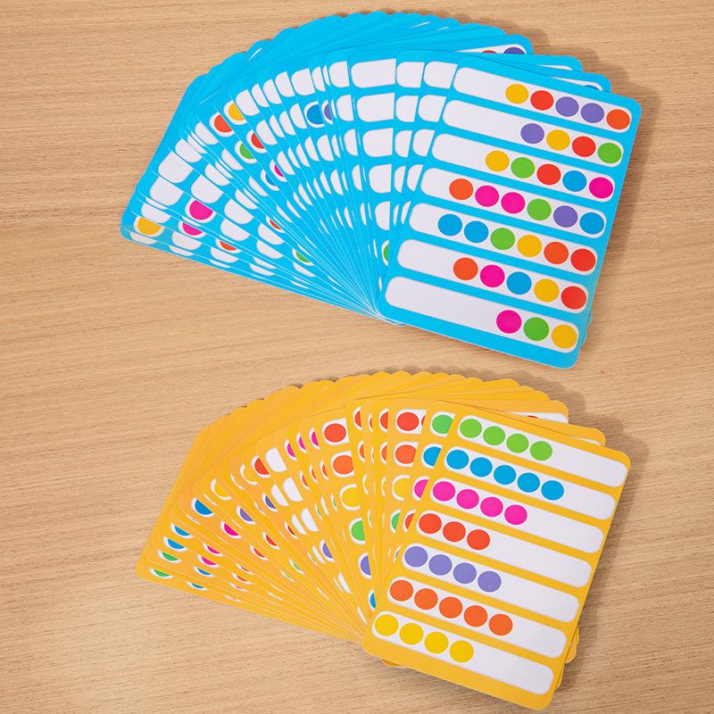 Pom-Pom Beads Color Game: Early Education & Fine Motor Skills Toy for Children