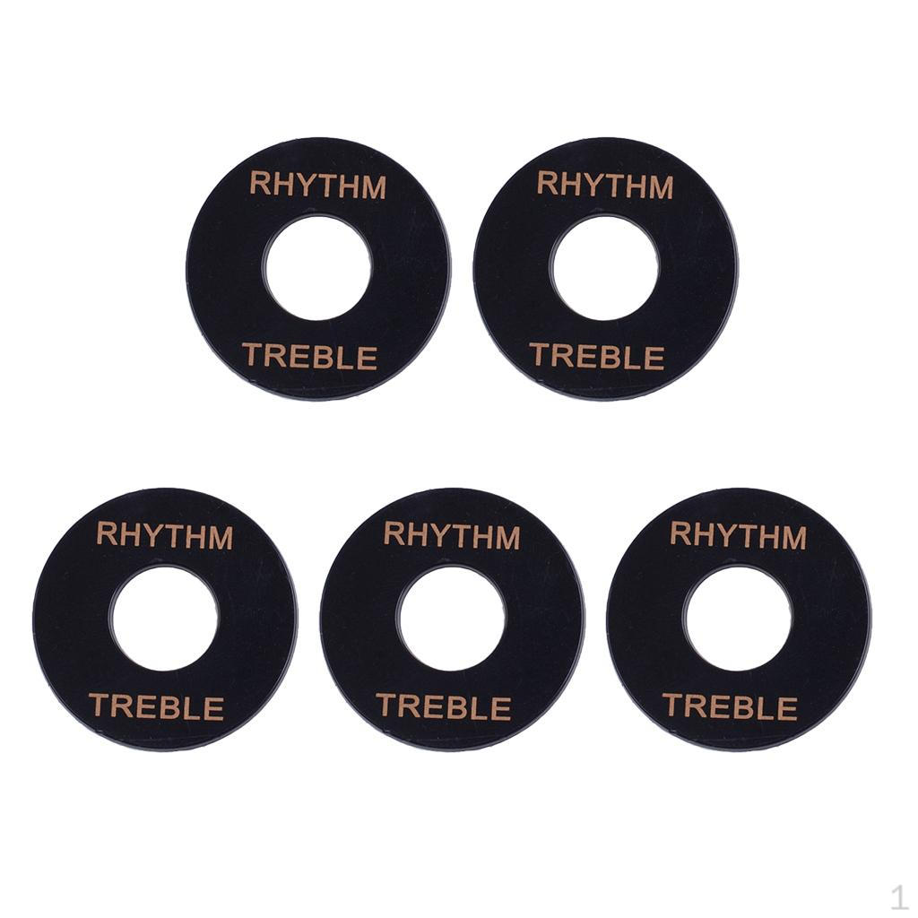 

5 шт. пластина выбора звукоснимателя тумблерный переключатель шайба ритм-кольцо чёрный
