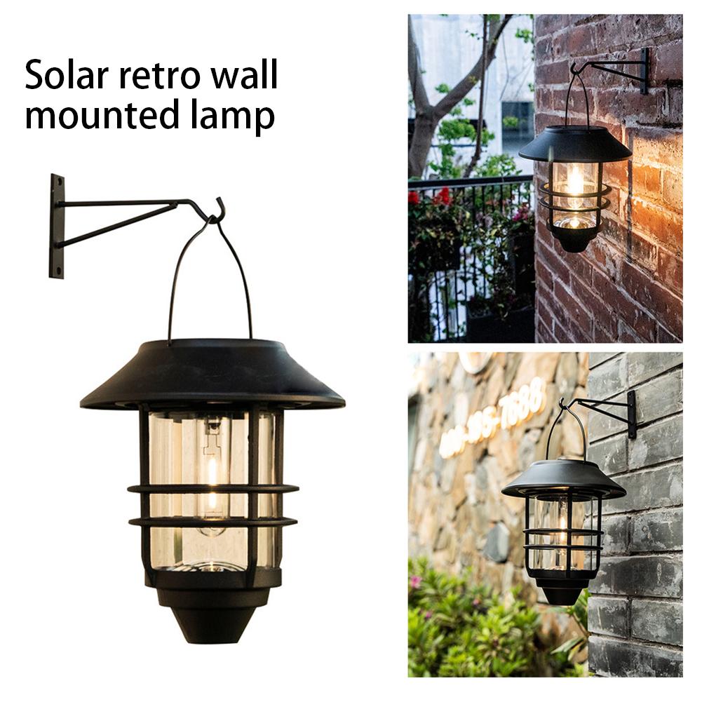 

Солнечные настенные фонари 2 шт. Уличные настенные фонари Крючки из нержавеющей стали warm light#1