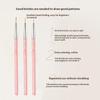 3Pcs/set Nail Art UV Gel Liner Painting Brushes Drawing Flower Striping Design Manicure Tools Kits 13cm