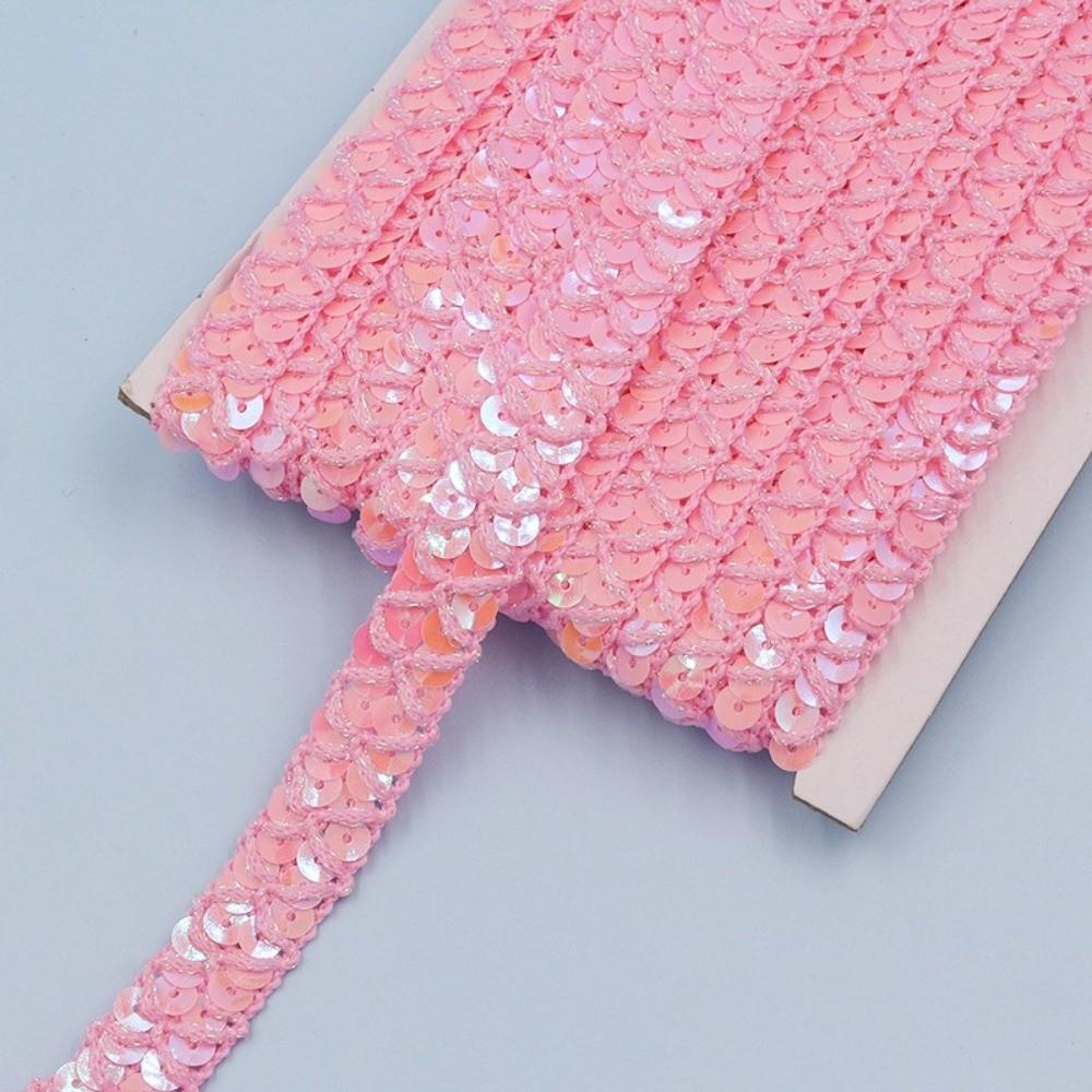 10 Meters Length Sequin Trim Ribbon Metallic Finish Glitter Sequin Braid For Hair Accessories